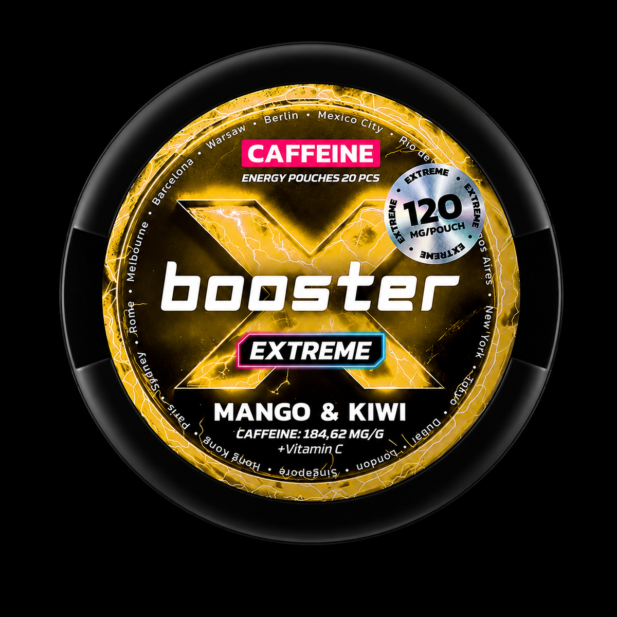 X-Booster Extreme Mango & Kiwi - 120mg - Energy Pouches