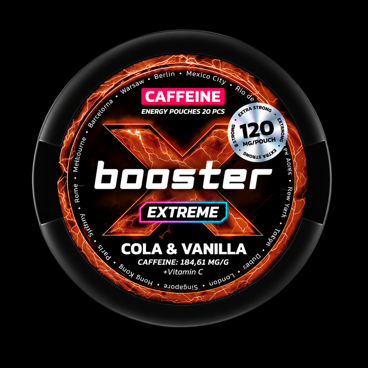 X-Booster Cola & Vanilla - 120mg - Energy Pouches