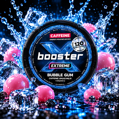 X-Booster Bubblegum -120 mg - Energy Pouches
