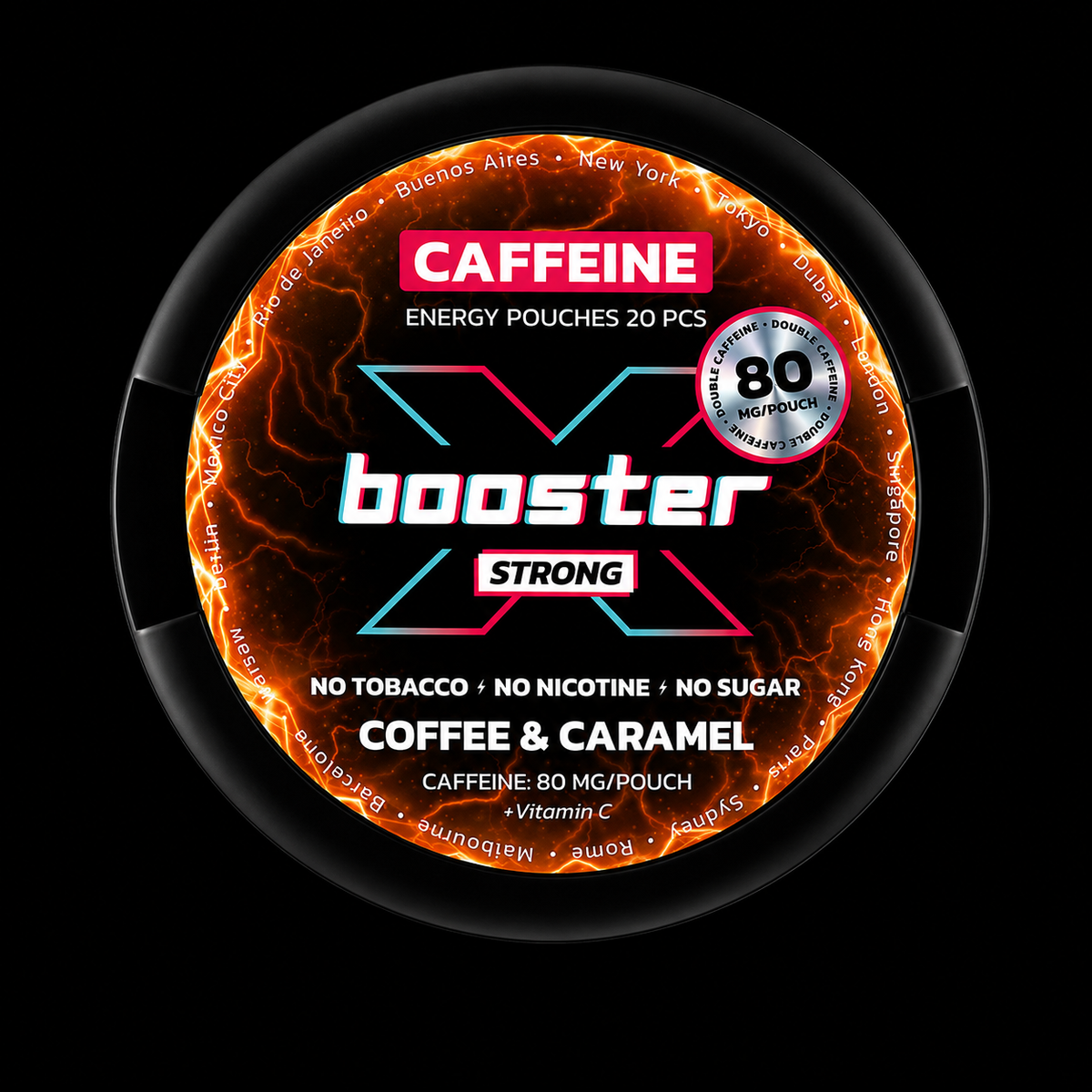 X-Booster Cofee & Caramel- 80mg - Energy pouches