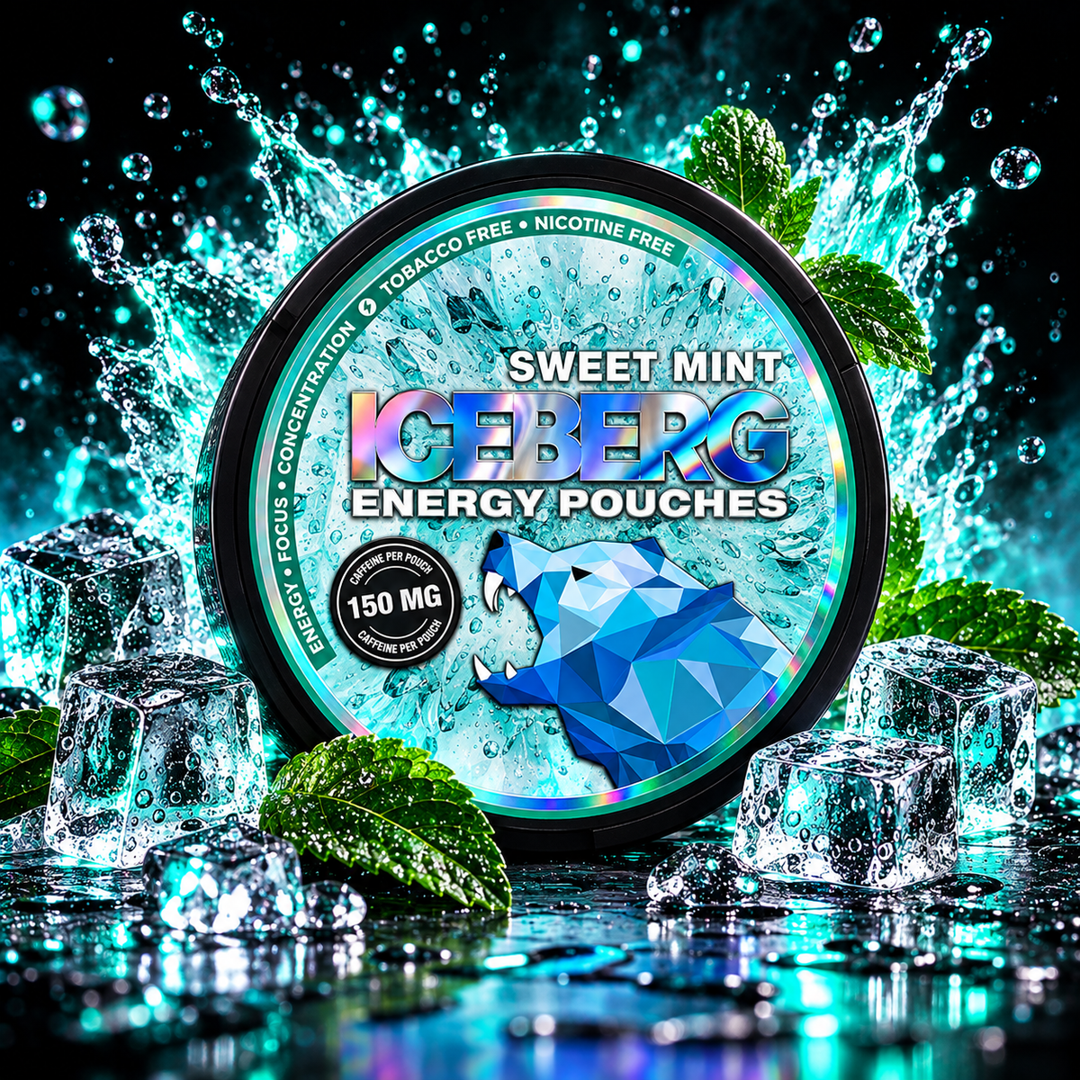 ICEBERG ENERGY Sweet Mint- 150mg - Energy Pouches