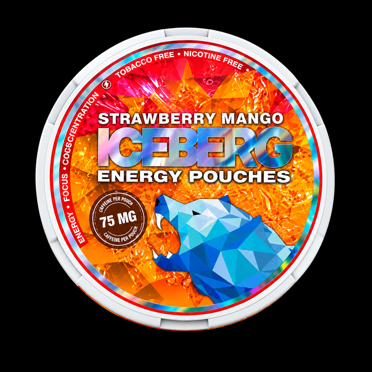 ICEBERG ENERGY Strawberry Mango - 70mg - Energy Pouches