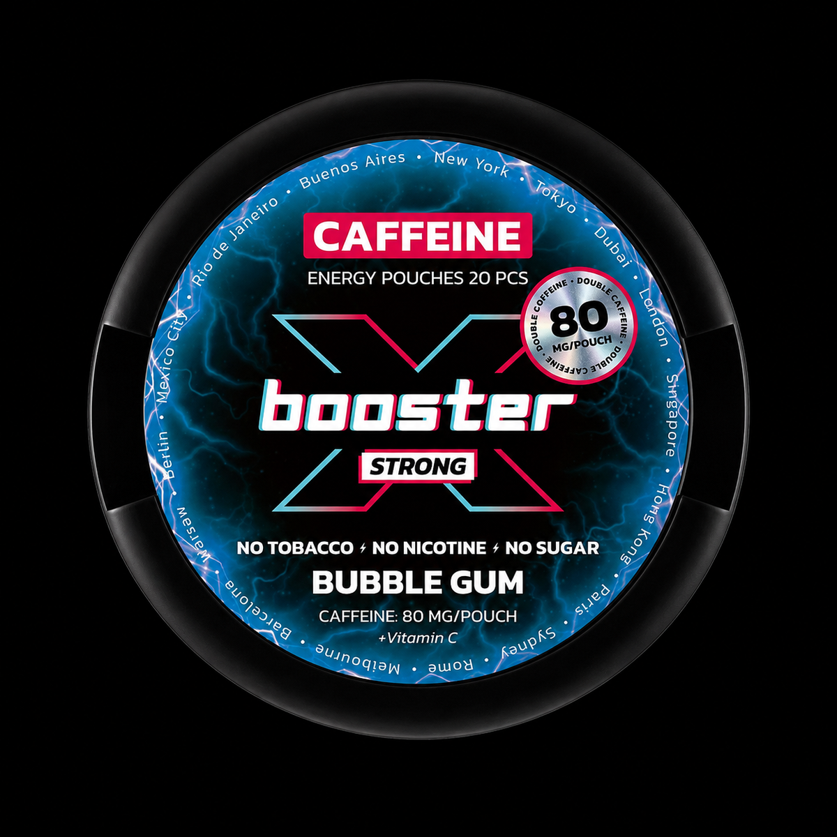 X-Booster Bubblegum - 80mg - Energy pouches