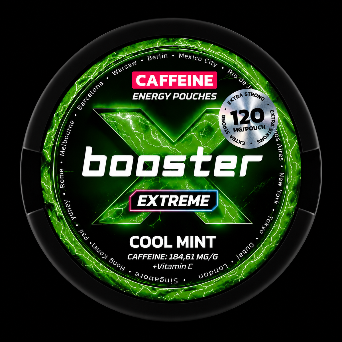 X-Booster Cool Mint - 120 mg - Energy Pouches