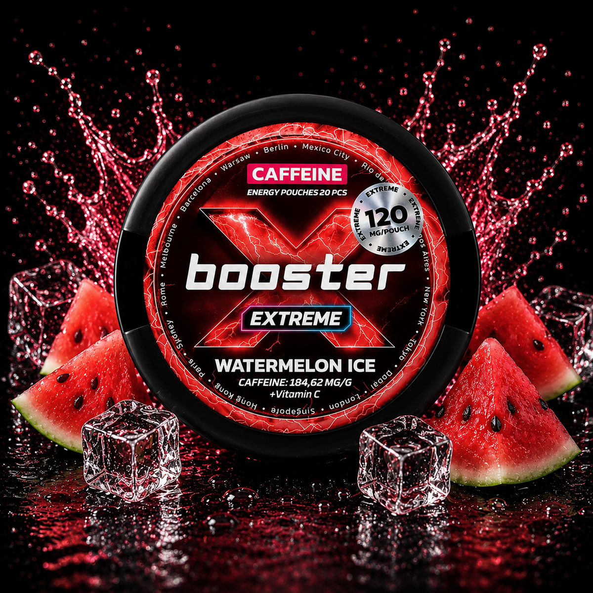 X-Booster Watermelon Ice -120 mg - Energy Pouches