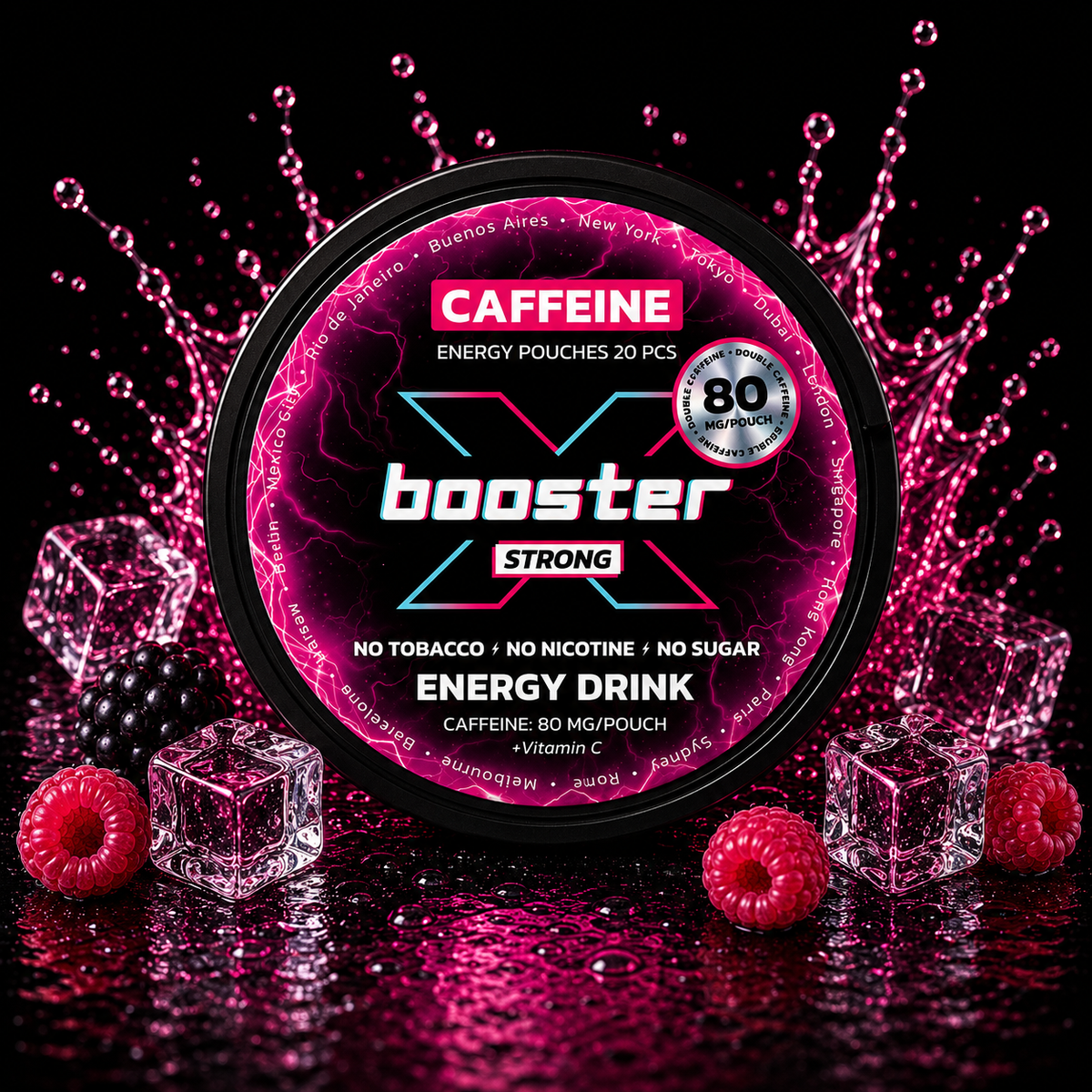X-Booster Energy Drink - 80mg - Energy pouches