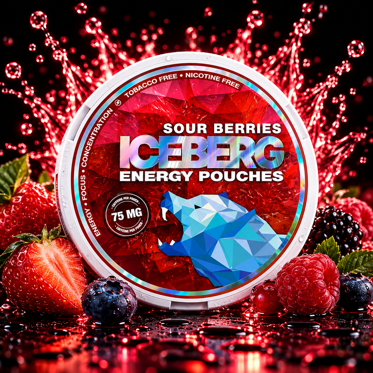 ICEBERG ENERGY Sweet Mint- 75mg - Energy Pouches