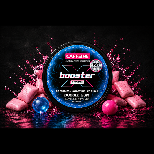 X-Booster Bubblegum - 80mg - Energy pouches