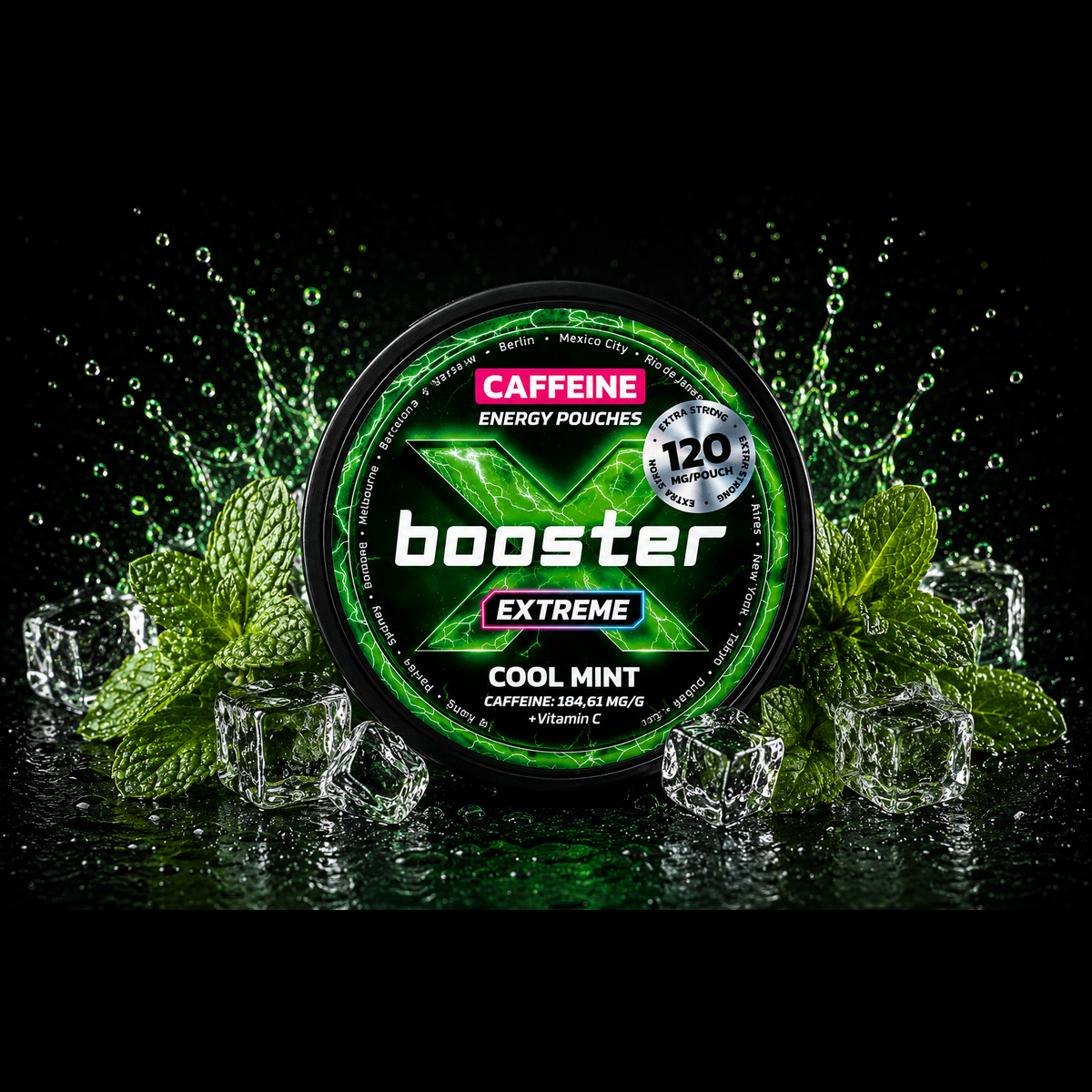 X-Booster Cool Mint - 120 mg - Energy Pouches
