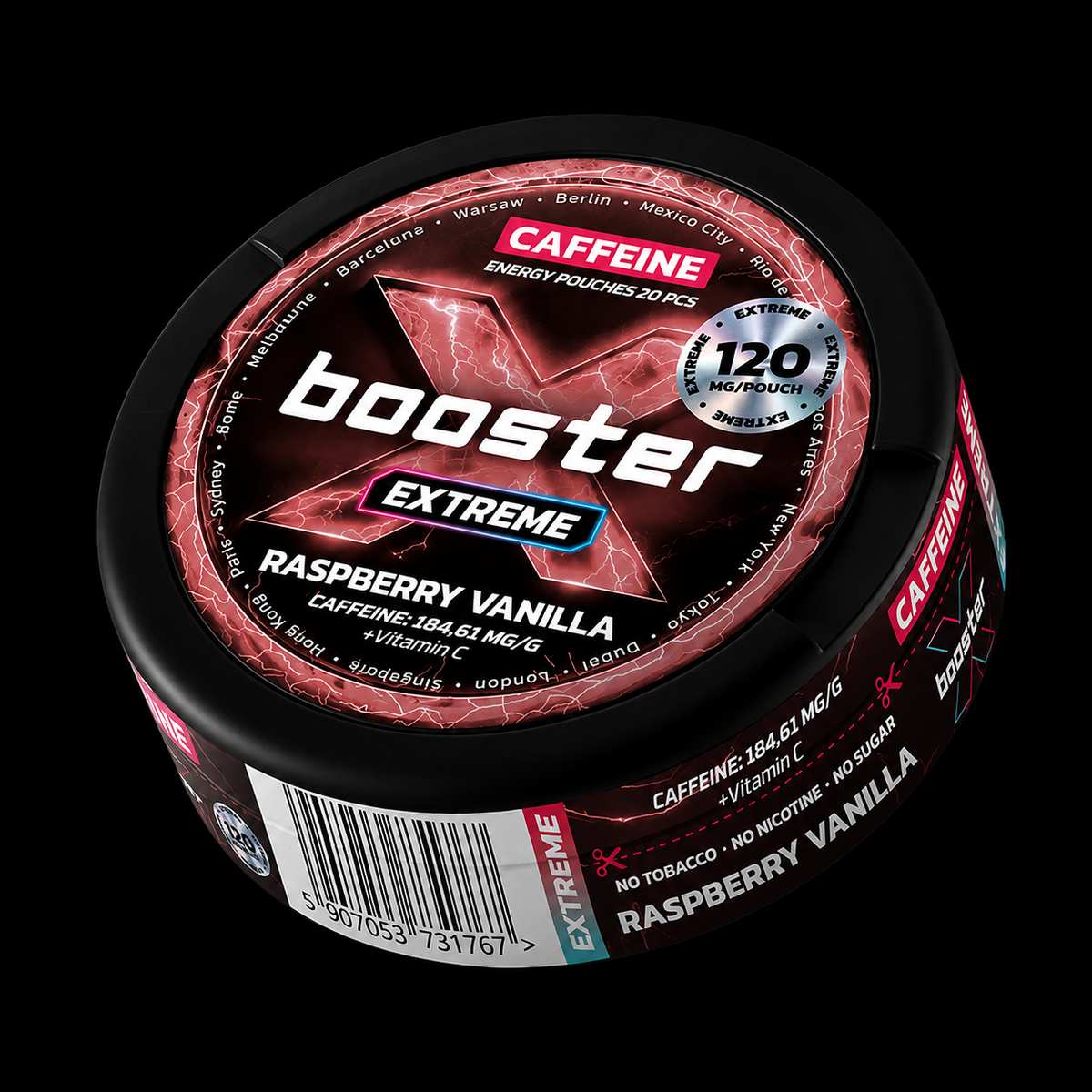 X-Booster Raspberry & Vanilla - 120mg - Energy Pouches